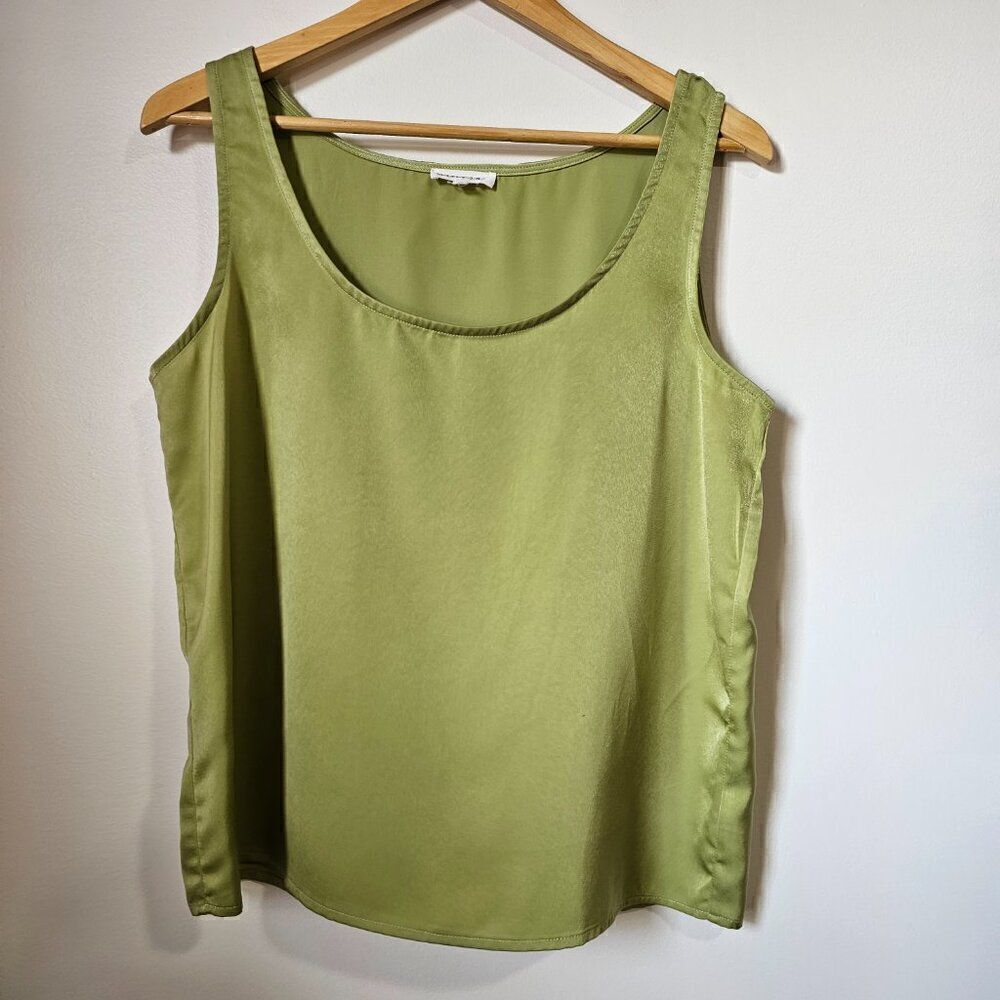 EUC MIMOSA LIME GREEN SOFT SCOOP NECK TANK TOP SIZE SMALL